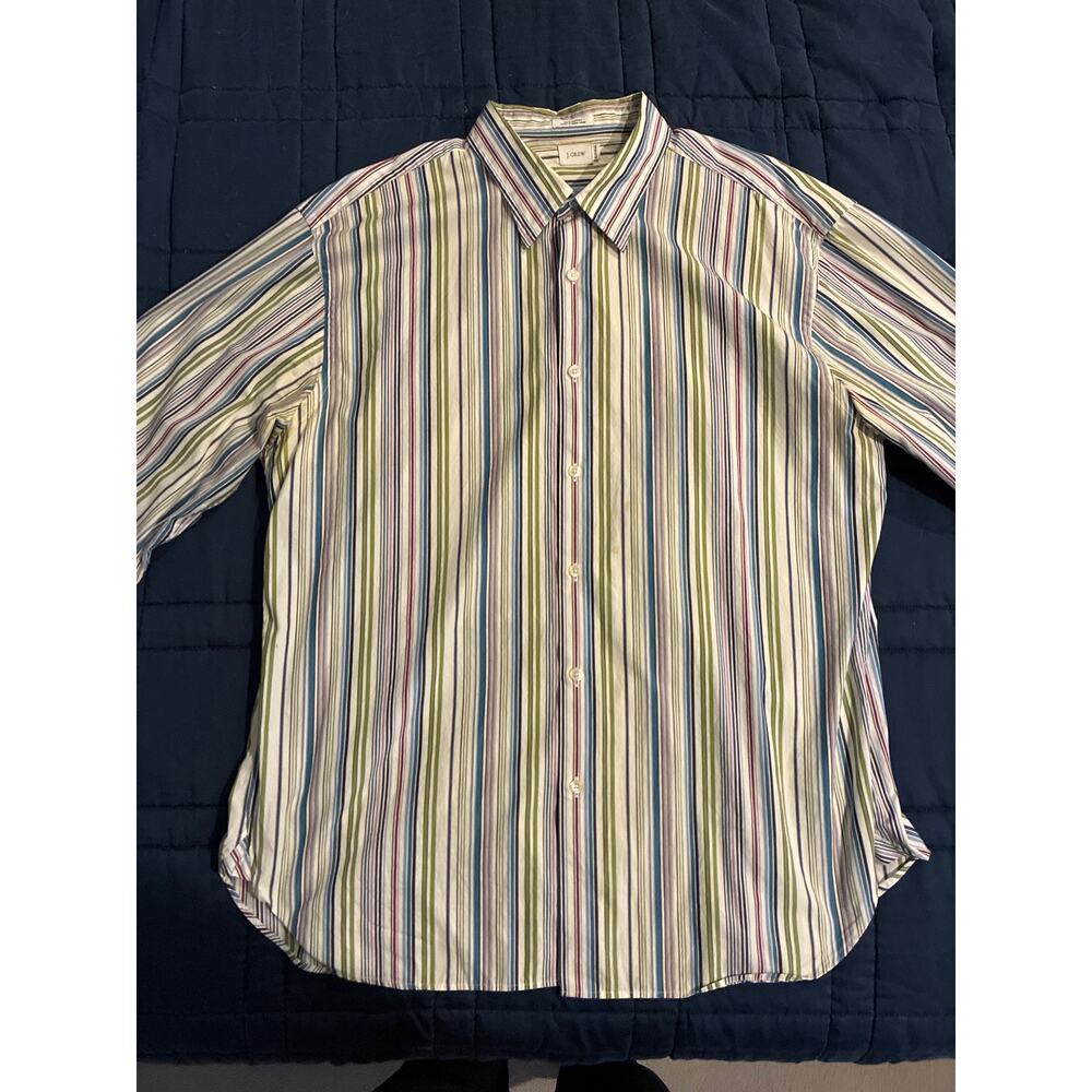J. Crew Dress Shirt. Multi Color Striped